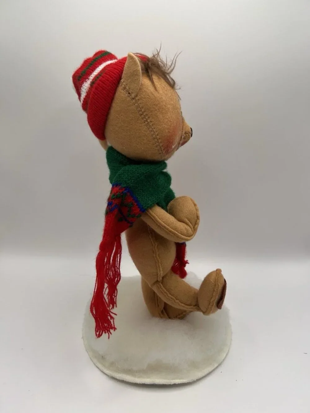 Annalee Brown Bear Snowball Collectible Doll Xmas Christmas Decor Plush Gift